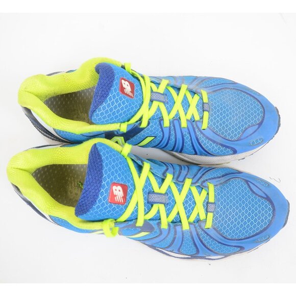 New Balance Men's M890v3 Blue/Yellow Running Shoe Made in USA Sneakers - Picture 4 of 11